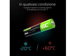 Green Cell 2x AAA HR03 800mAh Batteria