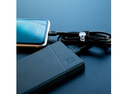 Set 3x Green Cell GC Ray Lightning Cable 30cm, 120cm, 200cm with white LED backlight, fast charging Apple 2.4A