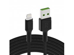 Cavo Lightning 1,2m LED Green Cell Ray, con ricarica rapida per Apple iPhone