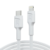Cavo Bianco USB-C – Lightning 1m MFi Green Cell Power Stream, con ricarica rapida Power Delivery, per Apple iPhone