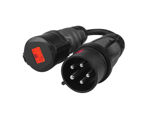 Green Cell Adattatore da presa rossa 16A 400V CEE a 5 poli a spina rossa 32A 5P IP44 5x2,5 mm2