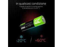Green Cell 4x AA HR6 2000mAh Batteria