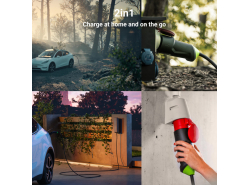 Green Cell Habu EV Caricatore Mobile 11 kW 7 m Tipo 2 a CEE 16 A di Ricarica per Veicoli Elettrici EV PHEV 2in1 Wallbox con App