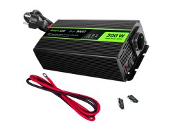 Green Cell® Convertitore di tensione Inverter DC 12V a AC 230V Onda Sinusoidale Pura 300W/600W UPS per stufe