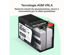 Green Cell® Batteria AGM 6V 3.4Ah accumulatore sigillata giocattoli per bambini Installazioni di allarme