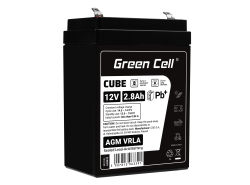 AGM Battery Lead Acid 12V 2.8Ah Maintenance Free Green Cell for gravity and alarm
