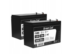 Green Cell® Batteria AGM 12V 7Ah accumulatore sigillata per UPS USV Batteria tampone Riserva la batteria