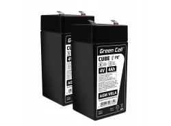 AGM Battery al piombo 4V 4Ah Ricaricabile Green Cell per registratori di cassa e bilance